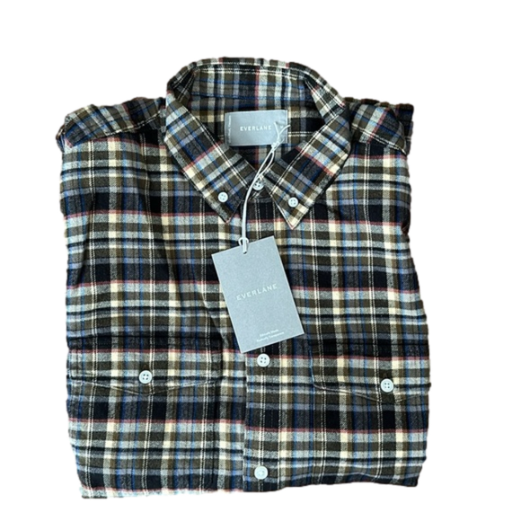 NWT Everlane The Brushed Flannel Button Down Mens Shirt - Picture 5 of 8